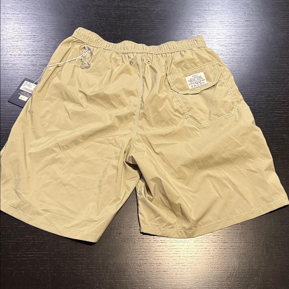 Beige Drawstring Shorts - Picture 3 of 4